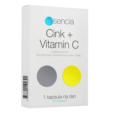 Esencia Cink + Vitamin C 30 kapsula