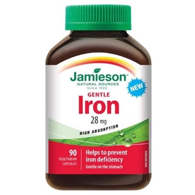 Jamieson Gentle Iron 28 mg 90 kapsula