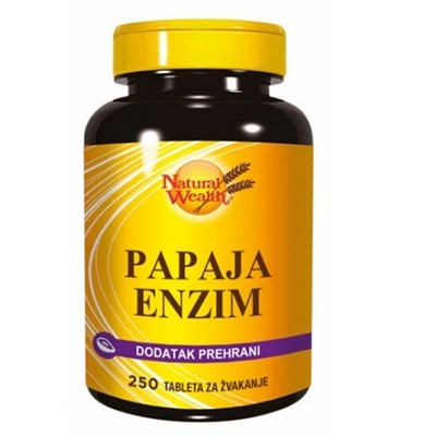 Natural Wealth Papaja Enzim 250 tableta