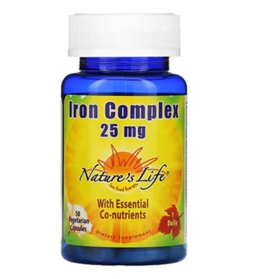 Natures Life Iron Complex 25 mg 50 kapsula