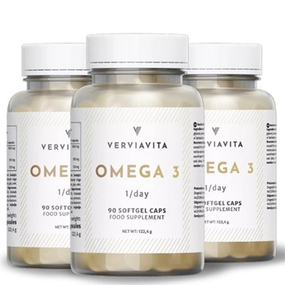 Verviavita Omega 3 90 kapsula 2+1 GRATIS