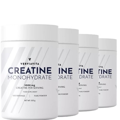 Verviavita Creatine Monohydrate 1.2 kg 2+2 GRATIS